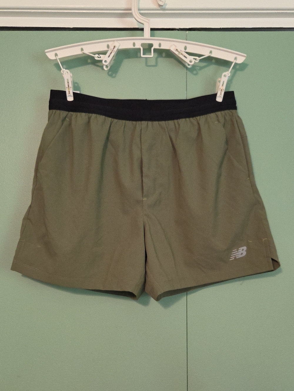 Nwt New Balance Ac Short Mens Olive Green Athletic Short Size Medium Lined